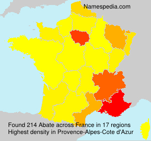 Surname Abate in France Surname Abate in France