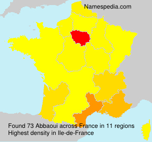 Surname Abbaoui in France Surname Abbaoui in France