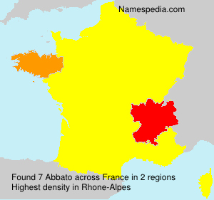 Surname Abbato in France Surname Abbato in France