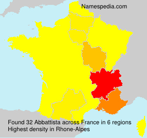 Surname Abbattista in France Surname Abbattista in France