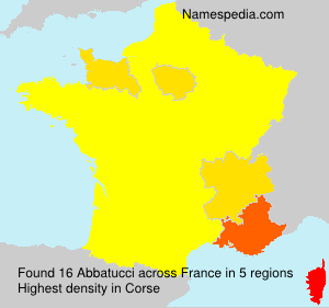 Surname Abbatucci in France Surname Abbatucci in France