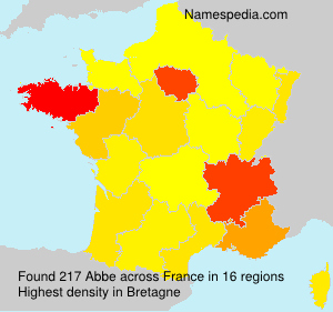 Surname Abbe in France Surname Abbe in France