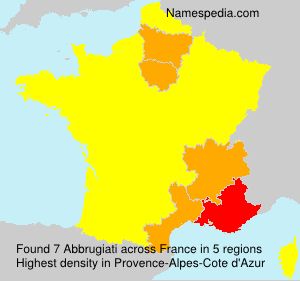Surname Abbrugiati in France Surname Abbrugiati in France