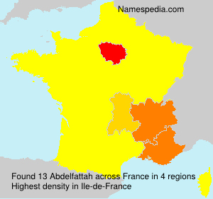 Surname Abdelfattah in France Surname Abdelfattah in France