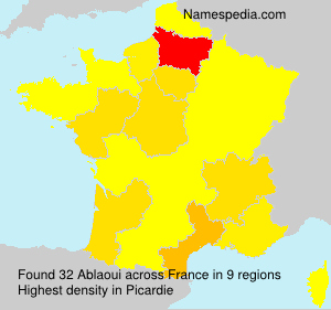 Surname Ablaoui in France Surname Ablaoui in France