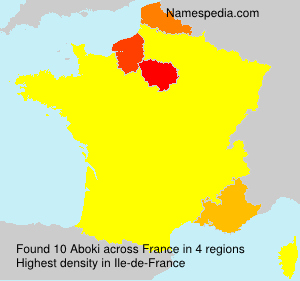 Surname Aboki in France Surname Aboki in France
