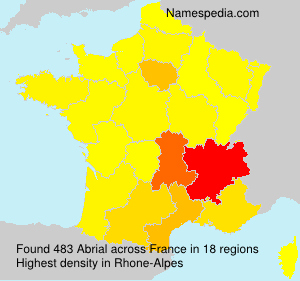 Surname Abrial in France Surname Abrial in France