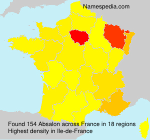 Surname Absalon in France Surname Absalon in France