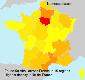 Surname Absil in France Surname Absil in France