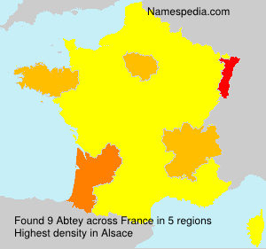Surname Abtey in France Surname Abtey in France