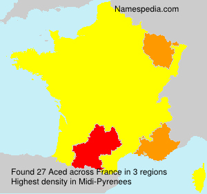Surname Aced in France