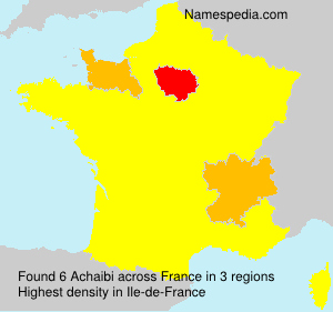 Surname Achaibi in France Surname Achaibi in France