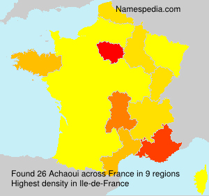 Surname Achaoui in France Surname Achaoui in France