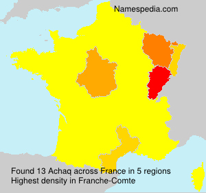 Surname Achaq in France Surname Achaq in France