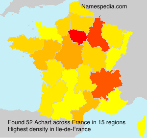 Surname Achart in France Surname Achart in France