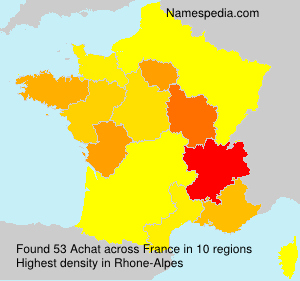 Surname Achat in France Surname Achat in France