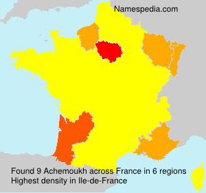 Surname Achemoukh in France Surname Achemoukh in France