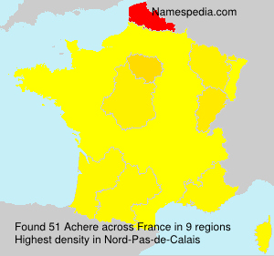 Surname Achere in France Surname Achere in France