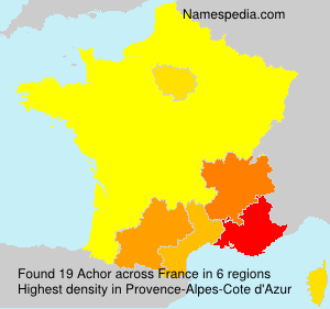 Surname Achor in France Surname Achor in France