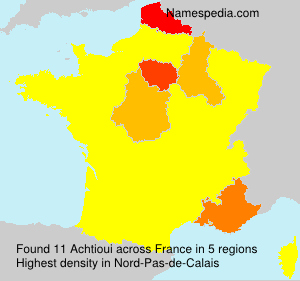 Surname Achtioui in France Surname Achtioui in France