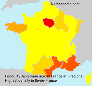 Surname Ackerman in France Surname Ackerman in France