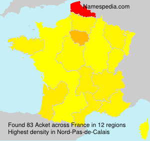 Surname Acket in France Surname Acket in France