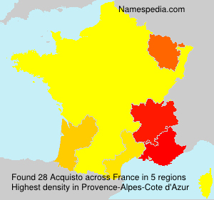 Surname Acquisto in France Surname Acquisto in France