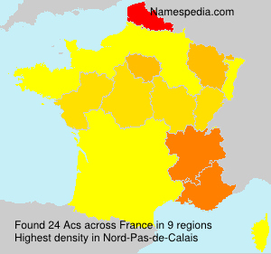 Surname Acs in France Surname Acs in France