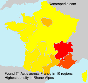 Surname Actis in France