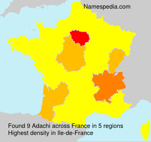 Surname Adachi in France Surname Adachi in France