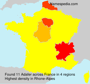 Surname Adafer in France Surname Adafer in France