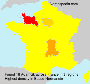 Surname Adamcik in France Surname Adamcik in France