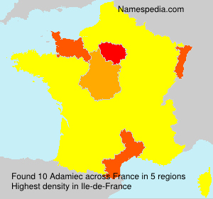 Surname Adamiec in France Surname Adamiec in France