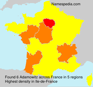 Surname Adamowitz in France Surname Adamowitz in France