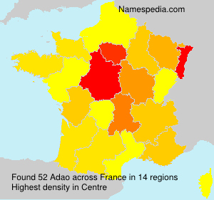 Surname Adao in France Surname Adao in France