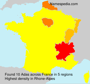 Surname Adas in France Surname Adas in France