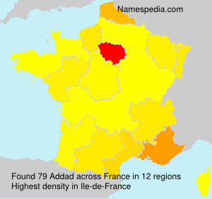 Surname Addad in France Surname Addad in France