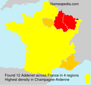 Surname Addenet in France Surname Addenet in France
