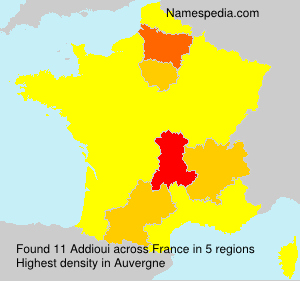 Surname Addioui in France Surname Addioui in France