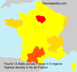 Surname Addo in France Surname Addo in France