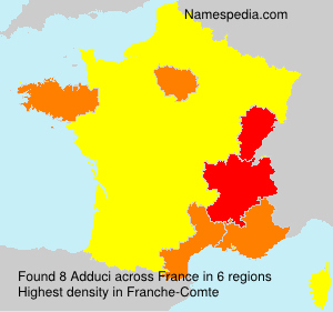 Surname Adduci in France Surname Adduci in France