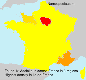 Surname Adelakoun in France Surname Adelakoun in France