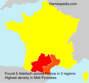 Surname Adellach in France Surname Adellach in France