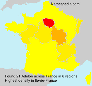 Surname Adelon in France Surname Adelon in France