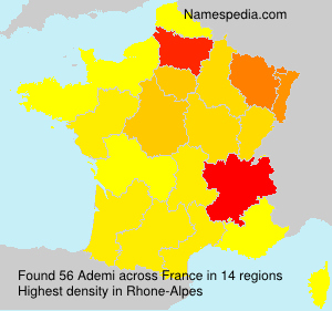 Surname Ademi in France Surname Ademi in France
