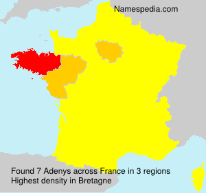 Surname Adenys in France Surname Adenys in France