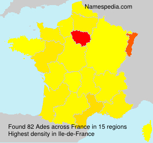Surname Ades in France Surname Ades in France