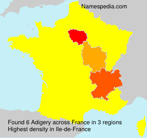 Surname Adigery in France Surname Adigery in France