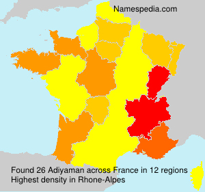 Surname Adiyaman in France Surname Adiyaman in France