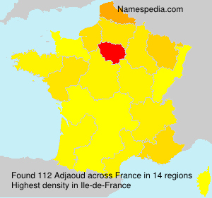Surname Adjaoud in France Surname Adjaoud in France